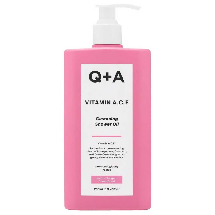 Витаминизированное Масло для Душа Q+A Vitamin A.C.E. Cleansing Shower Oil