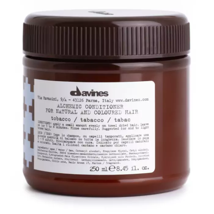 Кондиционер для Натуральных и Окрашенных Волос (Табак) Davines Alchemic Conditioner For Natural And Coloured Hair Tobacco