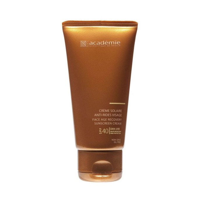 Солнцезащитный Регенерирующий Крем SPF 40 Academie Bronzecran Face Age Recovery Sunscreen