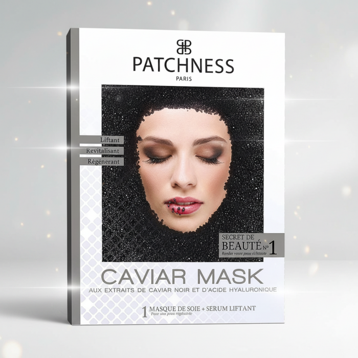 Маска для Лица с Экстрактом Черной Икры Patchness Caviar Mask