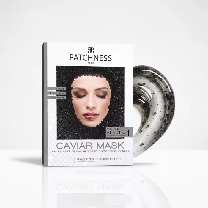 Маска для Лица с Экстрактом Черной Икры Patchness Caviar Mask
