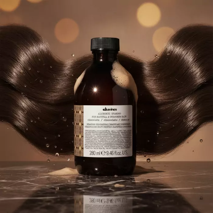Шампунь для Натуральных и Окрашенных Волос (Шоколад) Davines Alchemic Shampoo for Natural and Coloured Hair Chocolate