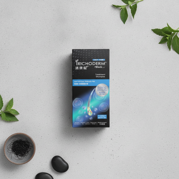 Укрепляющий Шампунь для Мужчин Против Выпадения Волос Trichoderm Black Men Shampoo