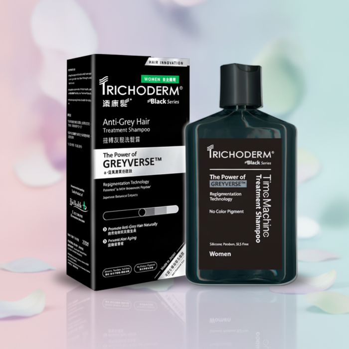 Шампунь Против Образования Седых Волос для Женщин Trichoderm Anti-Grey Hair Treatment Shampoo for Women