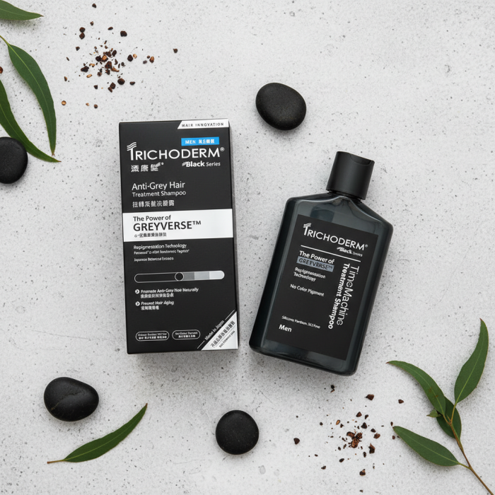 Шампунь Против Образования Седых Волос для Мужчин Trichoderm Anti-Grey Hair Treatment Shampoo for Men