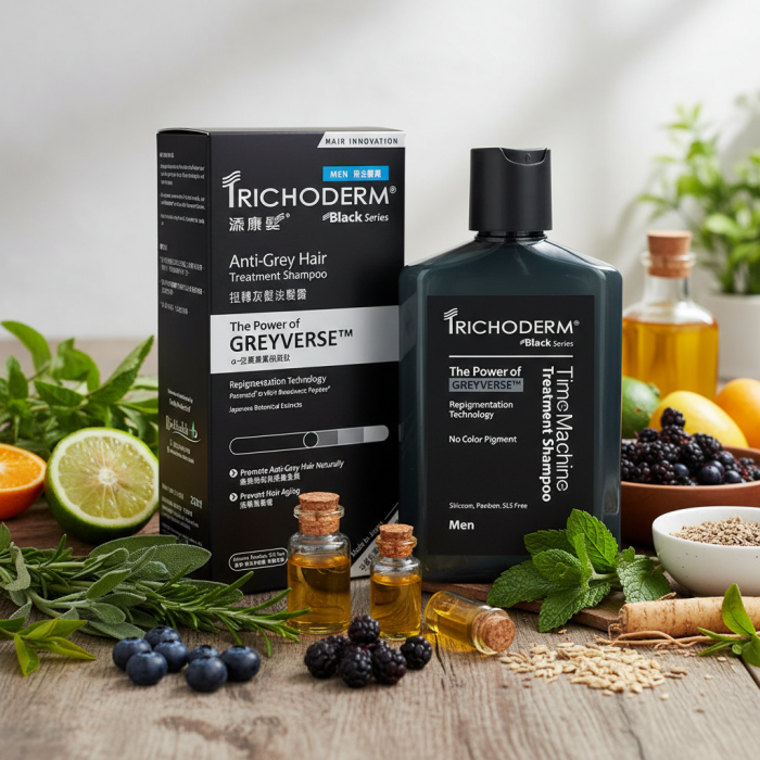 Шампунь Против Образования Седых Волос для Мужчин Trichoderm Anti-Grey Hair Treatment Shampoo for Men