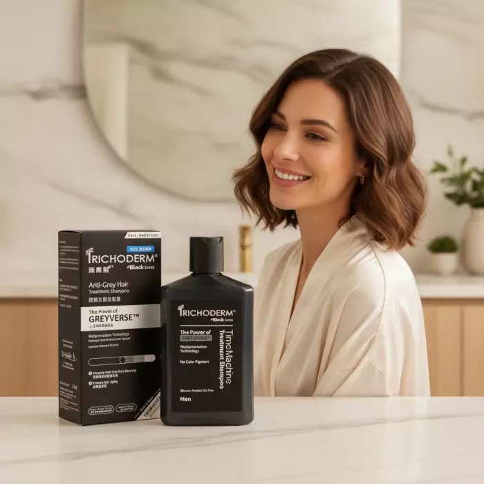 Шампунь Против Образования Седых Волос для Мужчин Trichoderm Anti-Grey Hair Treatment Shampoo for Men