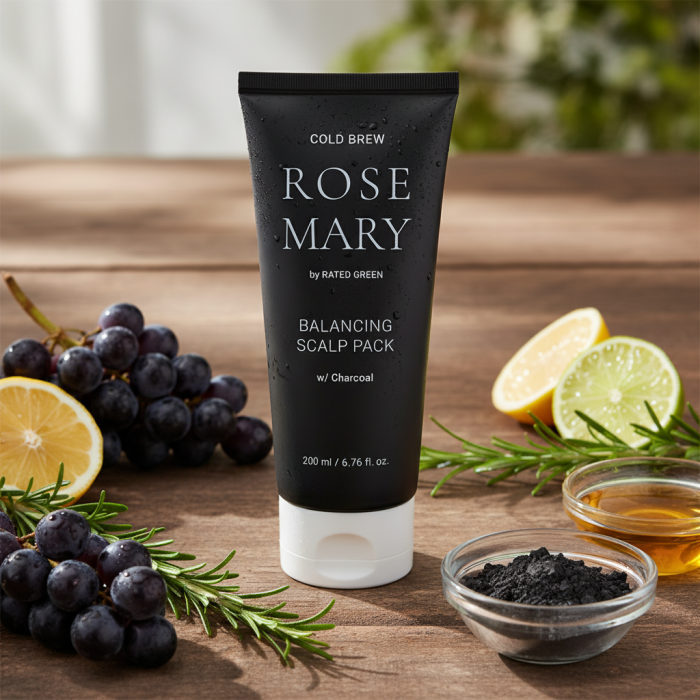 Восстанавливающая Маска для Кожи Головы Rated Green Cold Brew Rosemary Balancing Scalp Pack