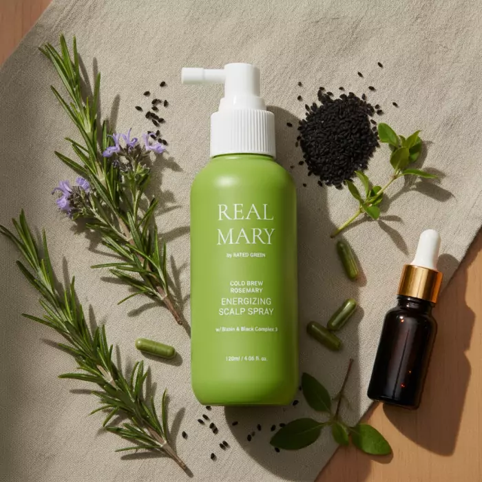 Энергетический Спрей для Кожи Головы с Розмарином Rated Green Real Mary Energizing Scalp Spray