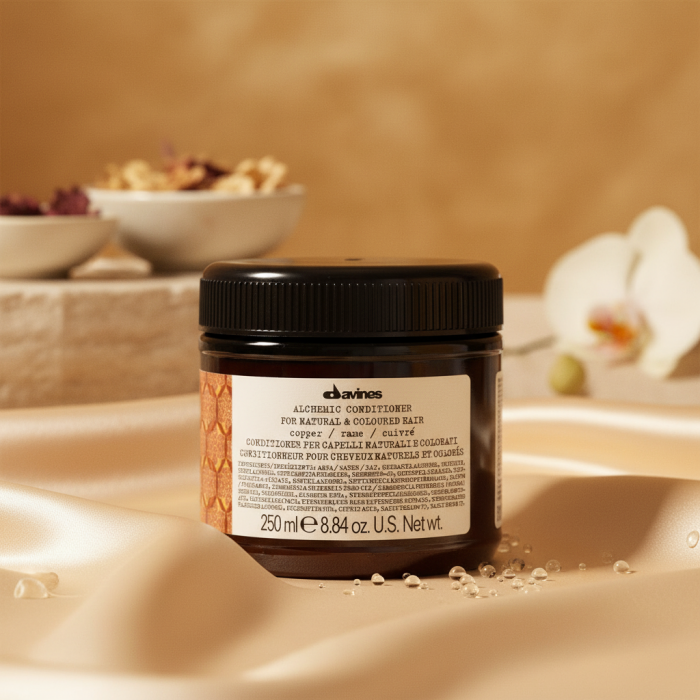 Кондиционер для Натуральных и Окрашенных Волос (медь) Davines Alchemic Conditioner