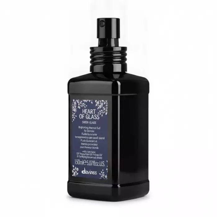 Термозащитный Флюид для Придания Блеска Волосам Оттенка Блонд Davines Heart of Glass Sheer Glaze