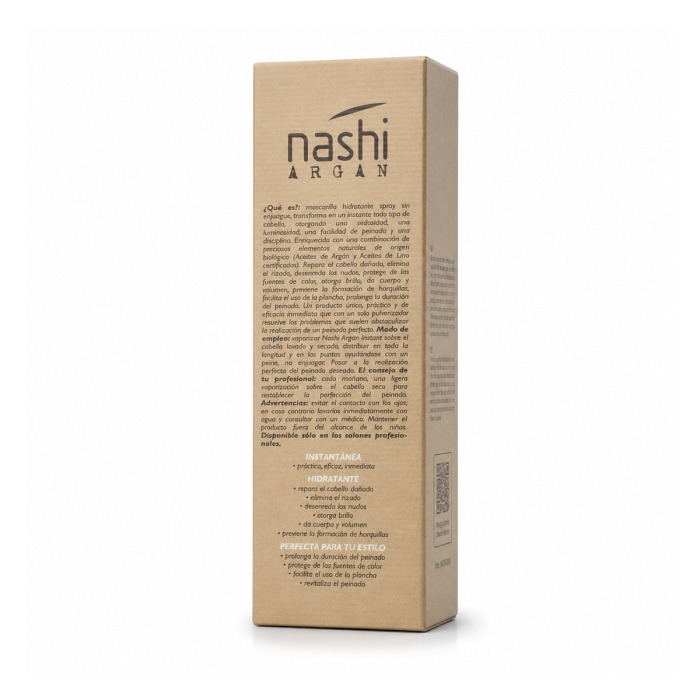 Несмываемая Маска-Спрей для Моментального Увлажнения Волос Nashi Argan Instant Hydrating Styling Mask