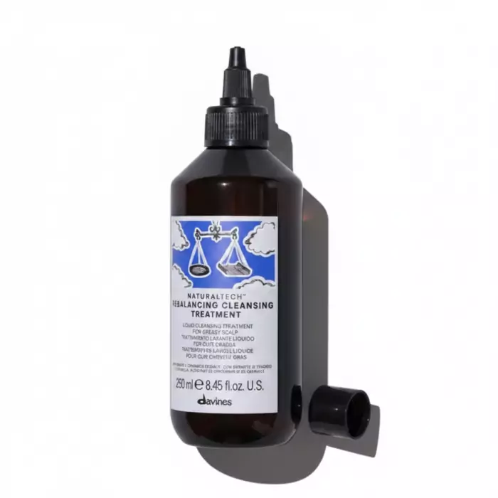 Очищающий Уход-Флюид для Волос и Кожи Головы Davines New Natural Tech Rebalancing Cleansing Treatment