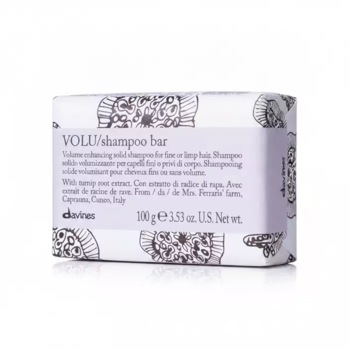 Твердый Шампунь для Придания Объема Тонким и Ослабленным Волосам Davines Volu Shampoo Bar