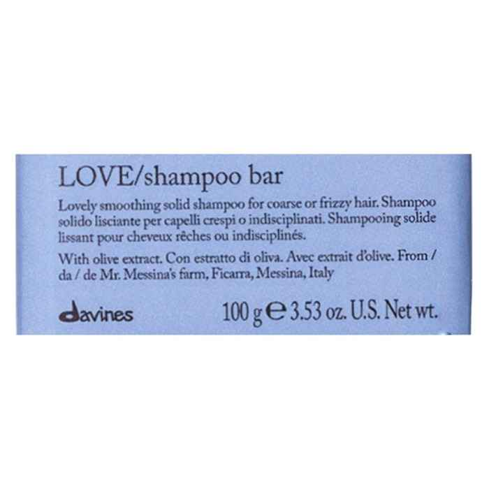 Твердый Шампунь для Выравнивания Жестких и Волнистых Волос Davines Love Shampoo Bar