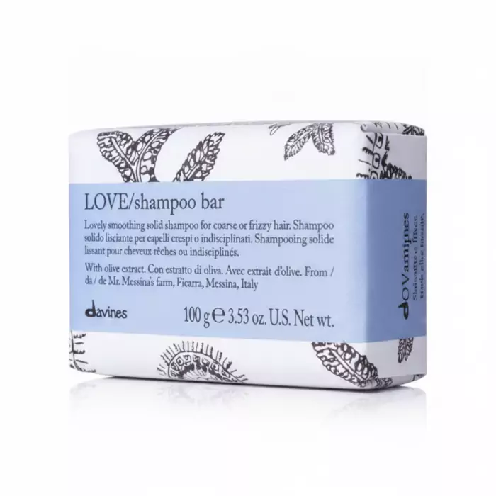 Твердый Шампунь для Выравнивания Жестких и Волнистых Волос Davines Love Shampoo Bar