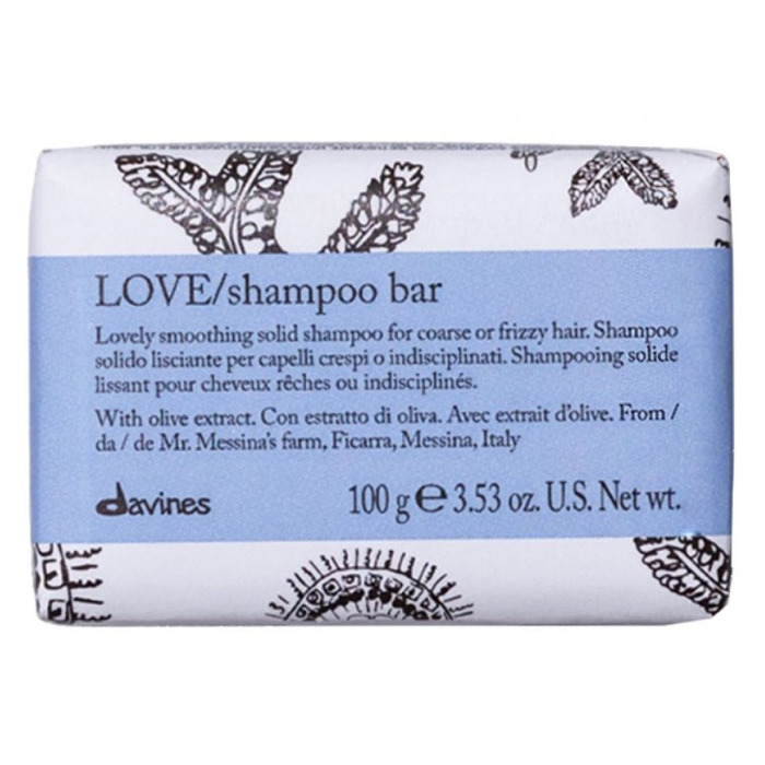 Твердый Шампунь для Выравнивания Жестких и Волнистых Волос Davines Love Shampoo Bar