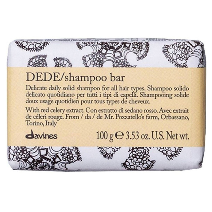 Нежный Твердый Шампунь для Ежедневного Использования для Всех Типов Волос Davines Dede Shampoo Bar