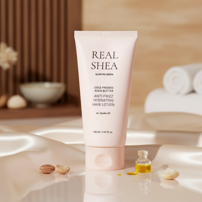 Увлажняющий Лосьон для Волос с Маслом Ши Rated Green Real Shea Anti-Frizz Hydrating Hair Lotion