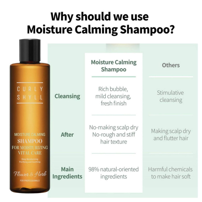 Увлажняющий Успокаивающий Шампунь Curly Shyll Moisture Calming Shampoo