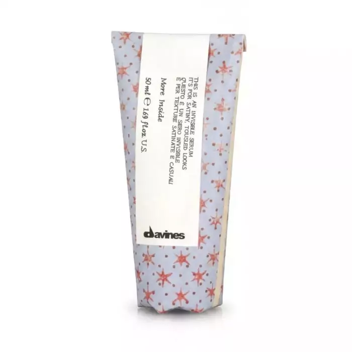 Невидимая Сыворотка для Небрежного Стайлинга с Сатиновым Блеском Davines More Inside Invisible Serum