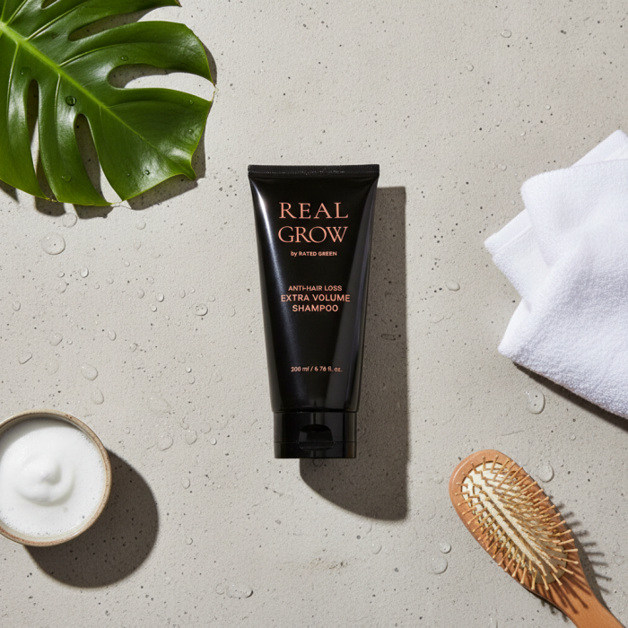 Шампунь для Объёма Волос и Профилактики Выпадения Rated Green Real Grow Anti Hair Loss Extra Volume Shampoo