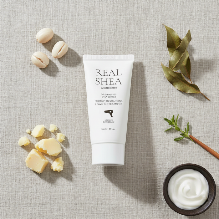 Восстанавливающий Термозащитный Крем для Волос Rated Green Real Shea Protein Recharging Leave-in Treatment