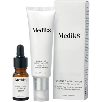 Зволожуючий Крем для Проблемної Шкіри з Пребіотиками Medik8 Balance Moisturiser With Glycolic Acid Activator Зволожуючий Крем для Проблемної Шкіри з Пребіотиками Medik8 Balance Moisturiser With Glycolic Acid Activator