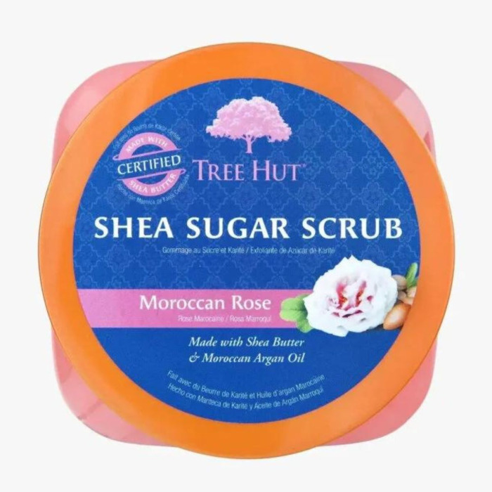 Сахарный Скраб для Тела с Ароматом Марокканской Розы Tree Hut Moroccan Rose Sugar Scrub