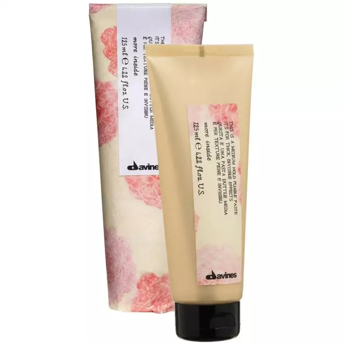 Пластичная Паста для Объемного Невидимого Стайлинга Davines More Inside Medium Hold Pliable Paste