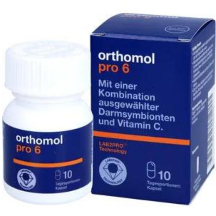 Комплекс Витаминов для Поддержки Микрофлоры Кишечника Orthomol Pro 6 