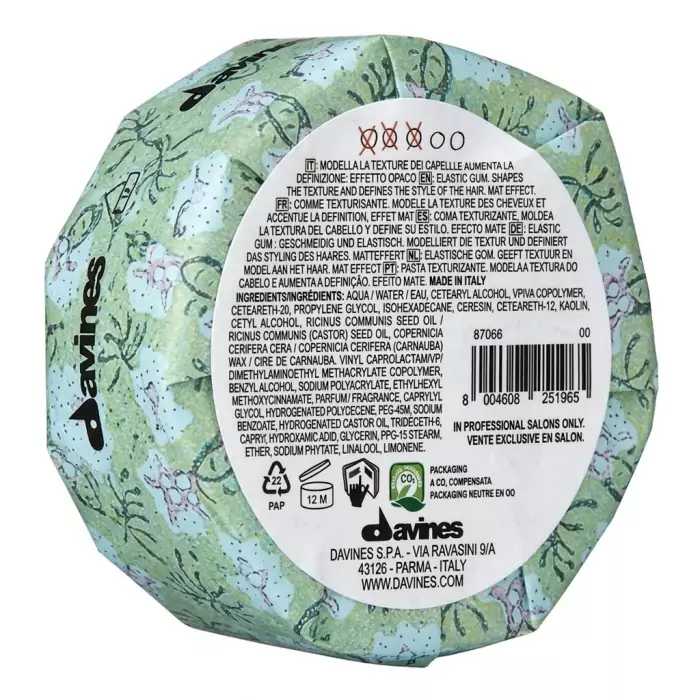 Эластик-Гель для Матовых Подвижных Текстур  Davines More Inside Medium Hold Finishing Gum 