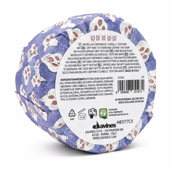 Сухой Воск для Текстурных Матовых Акцентов Davines More Inside Strong Dry Wax