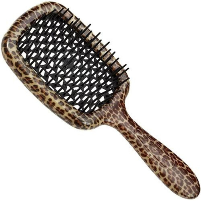 Расческа для Волос Леопардовая с Черным Janeke Superbrush SP230 MAC