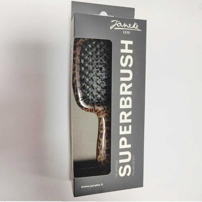Расческа для Волос Леопардовая с Черным Janeke Superbrush SP230 MAC
