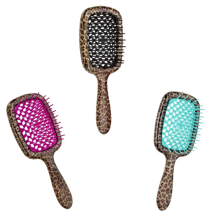 Расческа для Волос Леопардовая Janeke Superbrush SP230 MAC