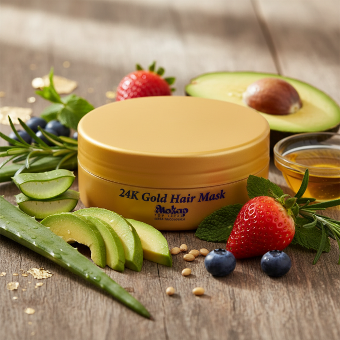 Маска для Волос «Золотая» Eliokap Top Level 24K Gold Hair Mask