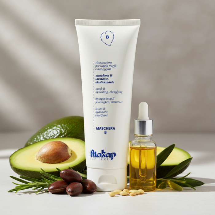 Маска для Волос «Реконструкция В» Eliokap Top Level Maschera B Idratante Elasticizzante