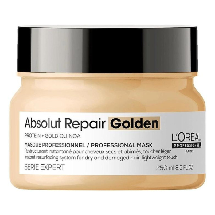 Золотистая Маска для Интенсивного Восстановления Поврежденных Волос Без Утяжеления L'oreal Professionnel Serie Expert Absolut Repair Gold Quinoa + Protein Resurfacing Golden Masque