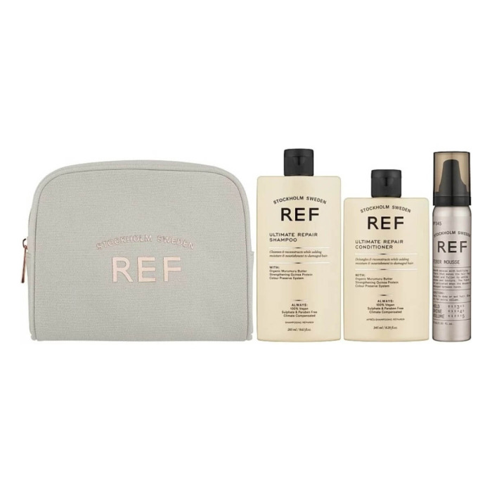 Набор с Косметичкой для Восстановления Волос REF Beauty Bag Ultimate Repair