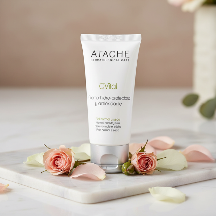 Гидрозащитный Антиоксидантный Крем для Нормальной и Сухой Кожи ATACHE C Vital Cream Normal & Dry Skin