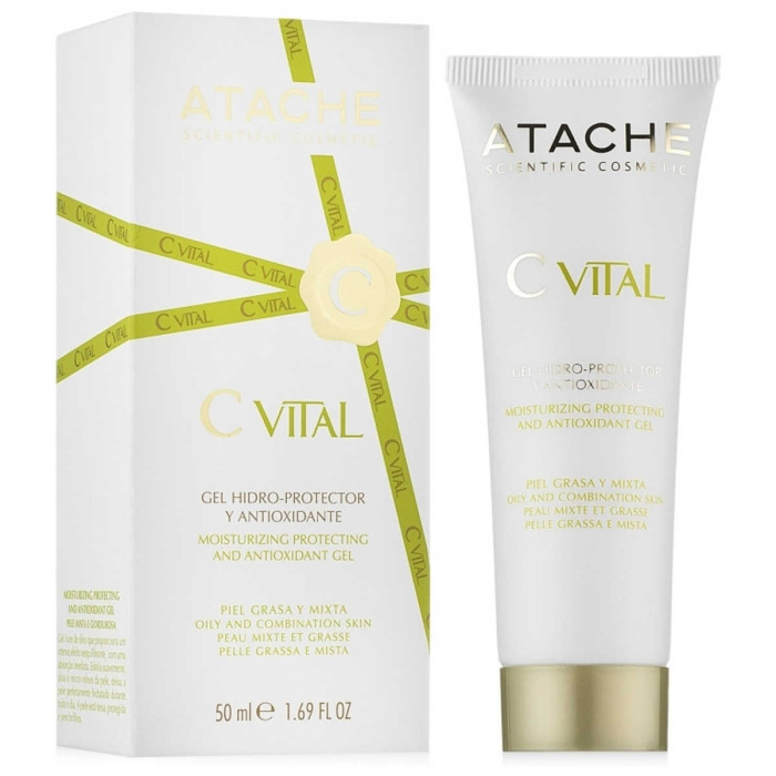Гидрозащитный Антиоксидантный Крем-Гель для Жирной и Комбинированной Кожи ATACHE C Vital Cream-Gel Oily & Combination Skin