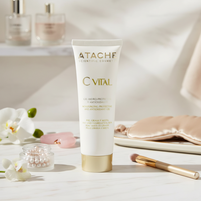 Гидрозащитный Антиоксидантный Крем-Гель для Жирной и Комбинированной Кожи ATACHE C Vital Cream-Gel Oily & Combination Skin