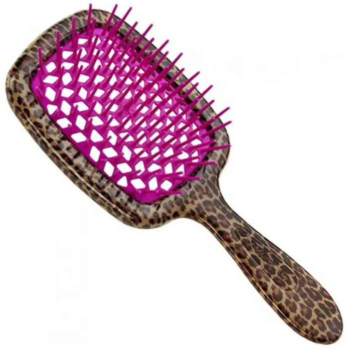 Расческа для Волос Леопардовая с Розовым Janeke Superbrush Sp230 Mac
