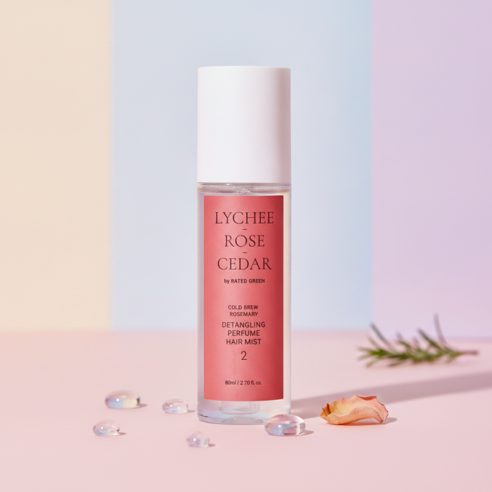 Парфюмированный Мист для Волос 2 Rated Green Detangling Perfume Hair Mist Lychee Rose Cedar