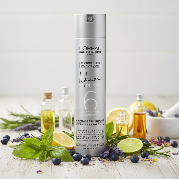 Профессиональный Лак без Запаха для Очень Сильной Фиксации Волос L'oreal Professionnel Infinium Pure Extra Strong
