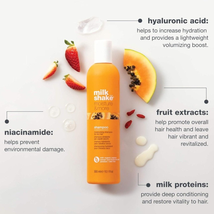 Шампунь для Сухих и Обезвоженных Волос Milk Shake Moisture & More Shampoo