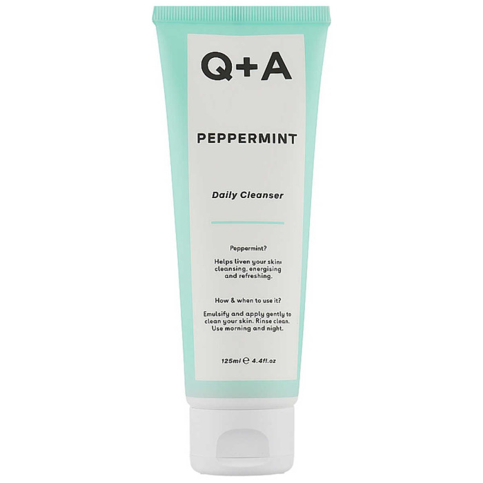 Очищающее Средство для Лица с Мятой Q+A Peppermint Daily Cleanser