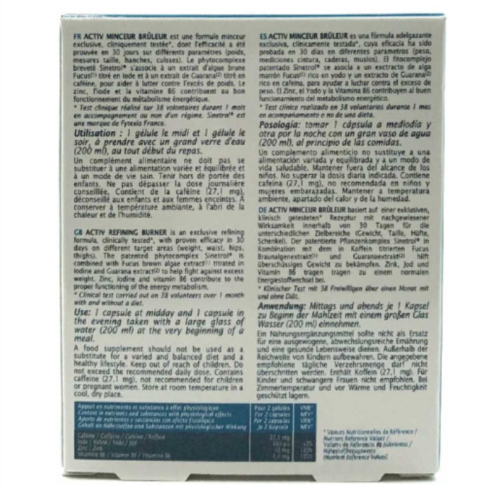 Капсулы «Актив Похудение Сжигание» Thalgo Activ Refining Burner