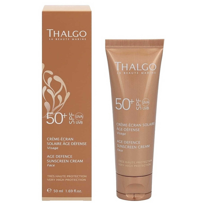 Антивозрастной Солнцезащитный Крем для Лица Thalgo Age Defence Sunscreen Cream SPF 50+